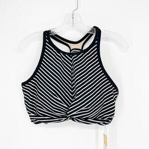 Kona Sol Stripe Swim Top Size Large